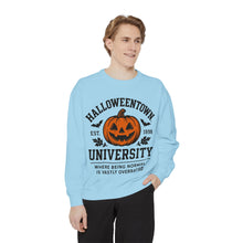 Load image into Gallery viewer, Halloween University Sweatshirt, Cozy Vintage Style, Unisex Apparel, Perfect for Fall, Gift for College Students