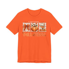 Load image into Gallery viewer, Fall Vibes Unisex Tee, Cozy Autumn Shirt, Pumpkin Spice Tee, Thanksgiving Outfit, Cute Fall Apparel