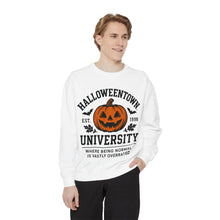 Load image into Gallery viewer, Halloween University Sweatshirt, Cozy Vintage Style, Unisex Apparel, Perfect for Fall, Gift for College Students