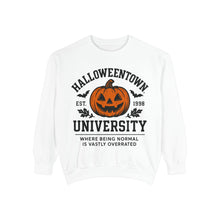 Load image into Gallery viewer, Halloween University Sweatshirt, Cozy Vintage Style, Unisex Apparel, Perfect for Fall, Gift for College Students