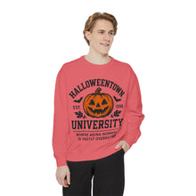 Load image into Gallery viewer, Halloween University Sweatshirt, Cozy Vintage Style, Unisex Apparel, Perfect for Fall, Gift for College Students