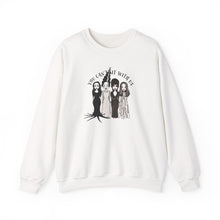 Load image into Gallery viewer, Spooky Sisterhood Sweatshirt, Cozy Halloween Crewneck, Unisex Witchy Apparel, Perfect for Autumn Gatherings, Gift for Friends