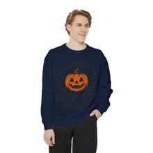 Load image into Gallery viewer, Halloween University Sweatshirt, Cozy Vintage Style, Unisex Apparel, Perfect for Fall, Gift for College Students