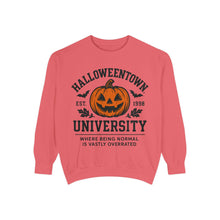 Load image into Gallery viewer, Halloween University Sweatshirt, Cozy Vintage Style, Unisex Apparel, Perfect for Fall, Gift for College Students