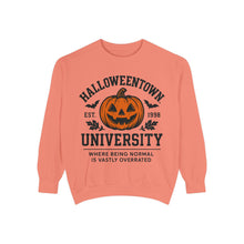 Load image into Gallery viewer, Halloween University Sweatshirt, Cozy Vintage Style, Unisex Apparel, Perfect for Fall, Gift for College Students