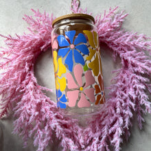 Load image into Gallery viewer, Floral Fusion UV DTF WRAP | colorful flower vinyl for crafts, cups and Diy projects