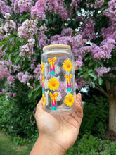 Load image into Gallery viewer, Alani Nu Inspired Libbey Glass Cup: Iced Coffee with Bamboo Lid &amp; Straw